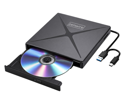 Napęd DVD Zenwire Napęd Zewnętrzny DVD-CD RW HUB USB-C USB 3.0 4w1 SD SY885